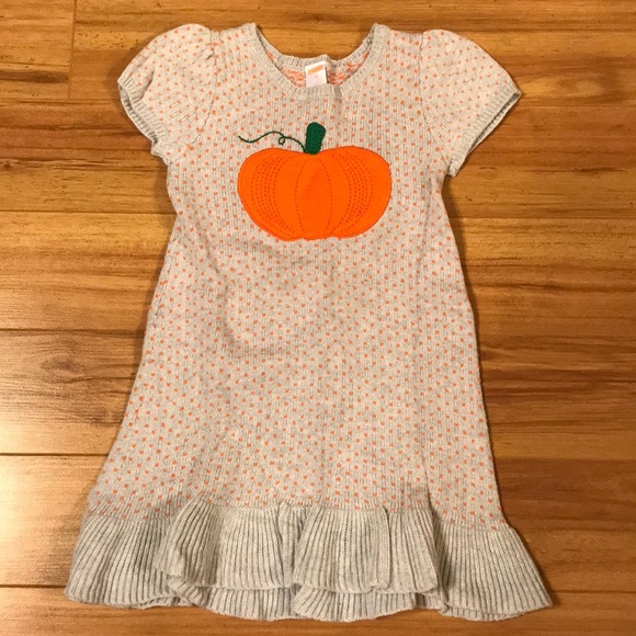 pumpkin sweater dress